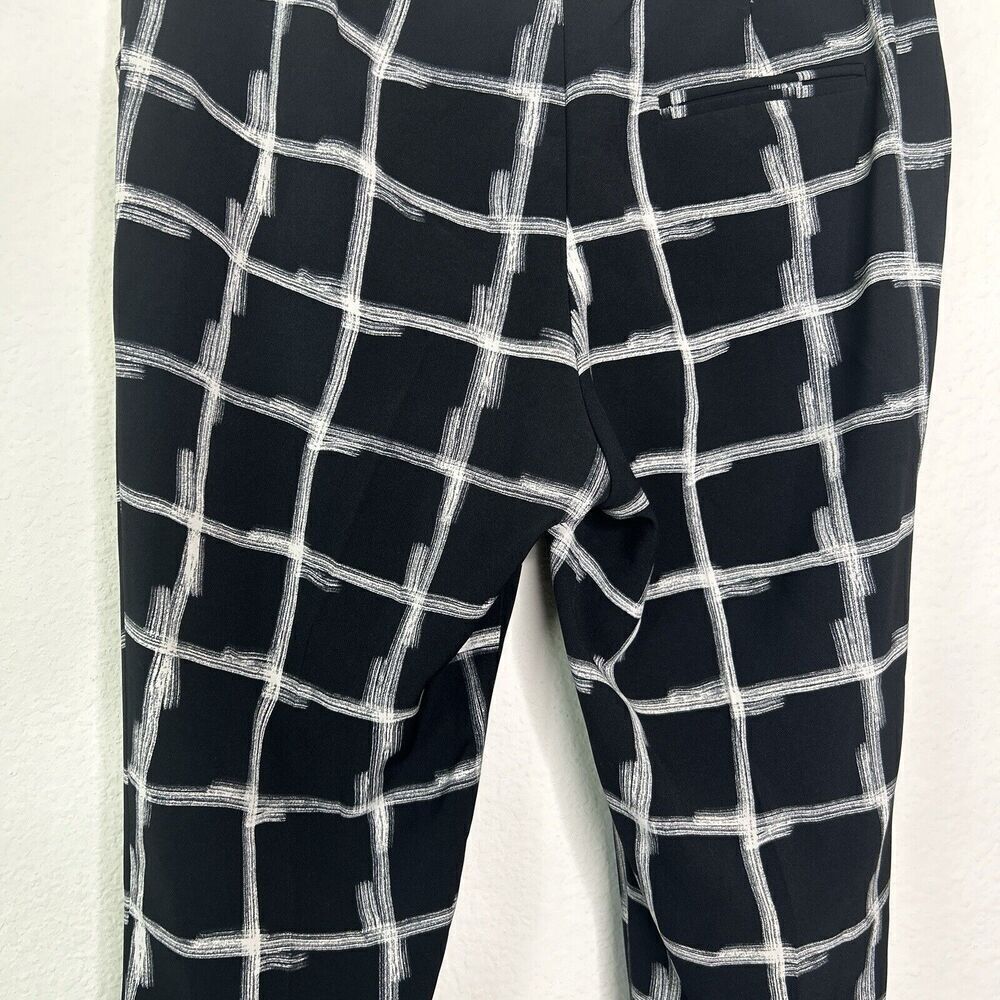 Topshop Black and White Windowpane Pants 8 - Picture 9 of 10